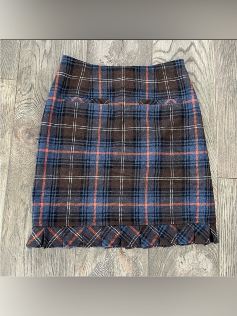 CABI Chilly Chantilly Heritage Plaid Skirt 742 Size 6